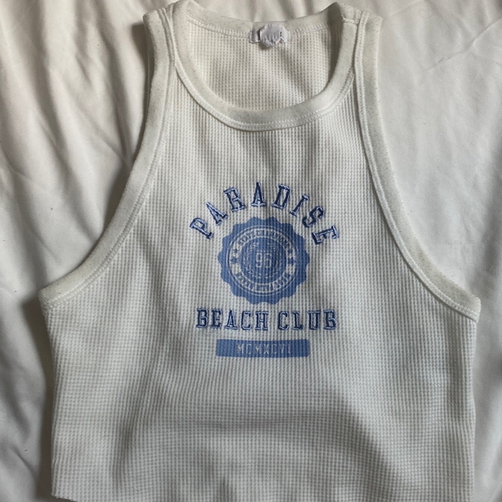 garage ribbed tank top